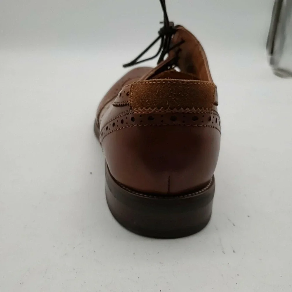 Florsheim Shoes Mens Size 12M Brown Leather Wingtip Brogue Dress Oxford Lace Up